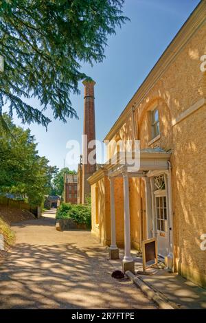 Quarry Bank House und Fabrik in Styal in Cheshire, England. Stockfoto