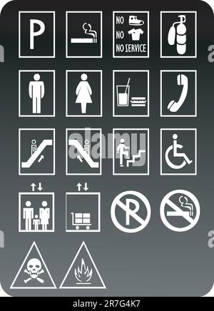 Hochwertige Symbole Stock Vektor