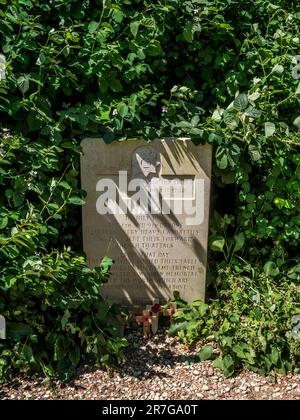 Der Friedhof Devonshire markiert die Position eines britischen Grabens, der die deutschen Positionen während des Ersten Weltkriegs am ersten Tag der Schlacht an der Somme übersah Stockfoto