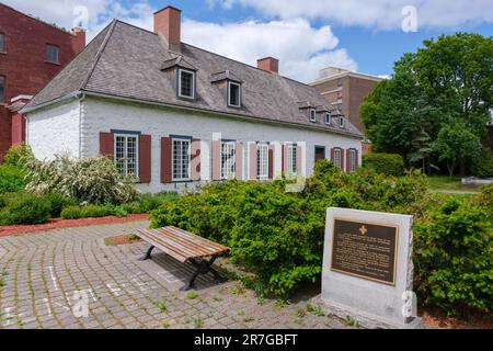 Trois-Rivières, CA - 9. Juni 2023: Das Manoir Boucher de Niverville ist ein historisches Herrenhaus Stockfoto