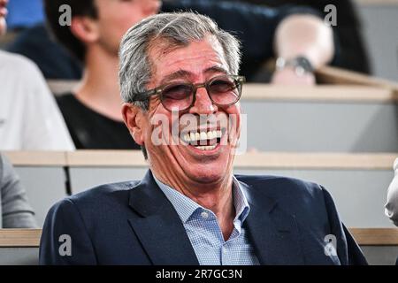 Paris, Frankreich, Frankreich. 15. Juni 2023. Patrick BALKANY beim Betclic Elite Match zwischen Metropolitans 92 (Boulogne-Levallois) und AS Monaco im Roland-Garros-Stadion am 15. Juni 2023 in Paris, Frankreich. (Kreditbild: © Matthieu Mirville/ZUMA Press Wire) NUR REDAKTIONELLE VERWENDUNG! Nicht für den kommerziellen GEBRAUCH! Stockfoto