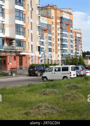 Moskau, Russland - 11. Juni. 2023. 23s. Mikrobezirk im Verwaltungsbezirk Zelenograd Stockfoto