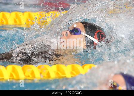 TEREBO Emma von AMIENS METROPOLE NATATION Women Final 200 M Backstroke während der French Elite Swimming Championships am 16. Juni 2023 in Rennes, Frankreich - Photo Laurent Lairys / MAXPPP Stockfoto