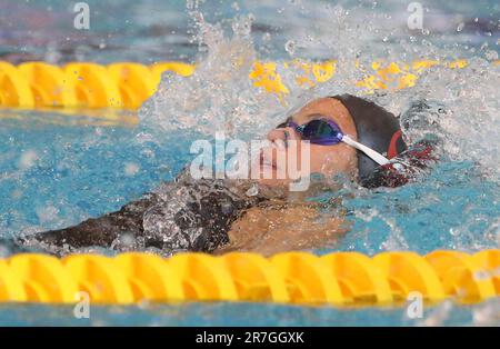 TEREBO Emma von AMIENS METROPOLE NATATION Women Final 200 M Backstroke während der French Elite Swimming Championships am 16. Juni 2023 in Rennes, Frankreich - Photo Laurent Lairys / MAXPPP Stockfoto