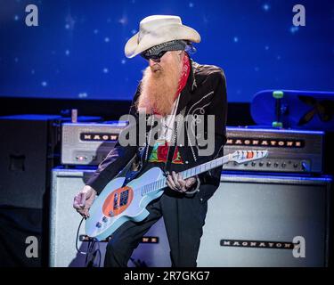 Billy F. Gibbons tritt am 15. Juni 2023 live in Oslo auf und spielt Gitarre Stockfoto