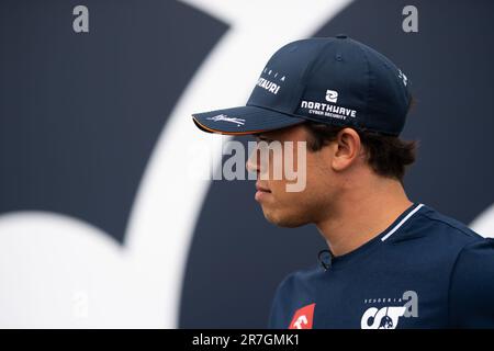 Montreal, Kanada. 15. Juni 2023. Nyck de Vries (NLD) AlphaTauri. Formel-1-Weltmeisterschaft, Rd 9, kanadischer Grand Prix, Donnerstag, 15. Juni 2023. Montreal, Kanada. Kredit: James Moy/Alamy Live News Stockfoto