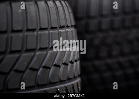 Montreal, Kanada. 15. Juni 2023. Nasse Pirelli-Reifen. Formel-1-Weltmeisterschaft, Rd 9, kanadischer Grand Prix, Donnerstag, 15. Juni 2023. Montreal, Kanada. Kredit: James Moy/Alamy Live News Stockfoto