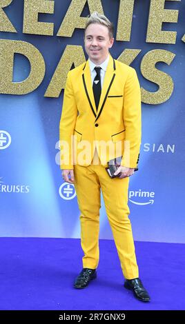 London, Großbritannien. 15. Juni 2023. John Galea besucht die Weltpremiere der größten Tage, DEN ODEON Luxe Leicester Square. Kredit: Siehe Li/Picture Capital/Alamy Live News Stockfoto