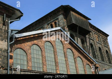 Alte industrielle Eisenwerke. Stockfoto