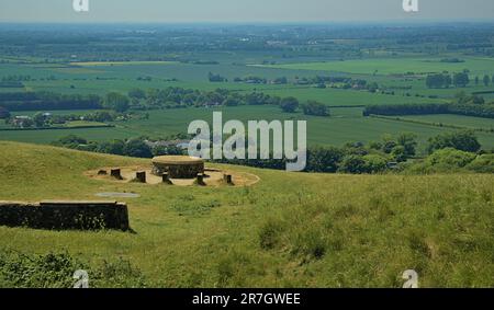 Wye Memorial Crown Mit Blick Auf Wye Village Stockfoto