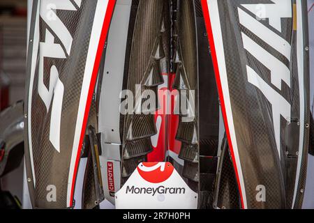 Montreal, Quebec, Kanada. 15. Juni 2023. Haas F1 Team.während Tag 1 der FORMEL 1 PIRELLI GRAND PRIX DU CANADA 2023 – vom 15. Bis 18. Juni 2023 in Montreal, Quebec, Kanada (Kreditbild: © Alessio De Marco/ZUMA Press Wire) NUR REDAKTIONELLE VERWENDUNG! Nicht für den kommerziellen GEBRAUCH! Stockfoto