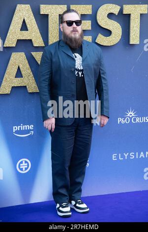 London, Großbritannien. 15. Juni 2023. Marc Wootton nimmt am Odeon Luxe Leicester Square an der „Greatest Days“-Weltpremiere Teil. Kredit: SOPA Images Limited/Alamy Live News Stockfoto