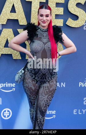 London, Großbritannien. 15. Juni 2023. Megan Bolton besucht die „Greatest Days“-Weltpremiere am Odeon Luxe Leicester Square. Kredit: SOPA Images Limited/Alamy Live News Stockfoto