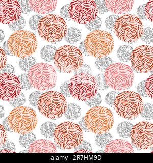 nahtloser vektorhintergrund mit Bright clews, Schnittmaske Stock Vektor