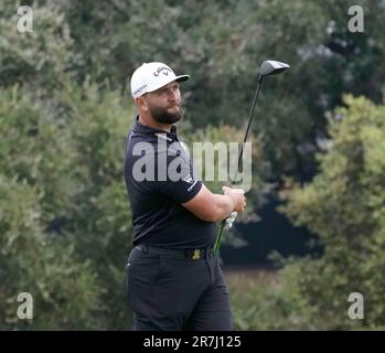 14. Juni 2023: Golf - John Rahm, professioneller Golfer aus Spanien, spielt an Tag 2023 IN den USA, Los Angeles County Club, Los Angeles, CA, USA, 15. Juni, 2023. (Kreditbild: © Scott Mitchell/ZUMA Press Wire) NUR REDAKTIONELLE VERWENDUNG! Nicht für den kommerziellen GEBRAUCH! Stockfoto