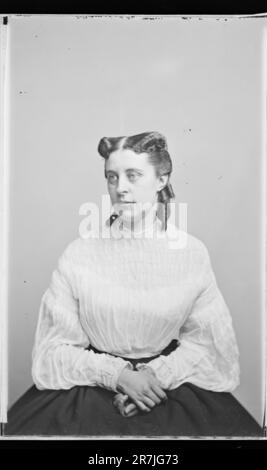 Nicht identifizierte Frau c. 1860-1870 Stockfoto