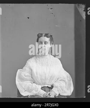 Nicht identifizierte Frau c. 1860-1870 Stockfoto