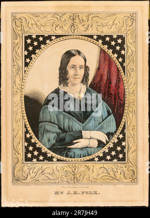 Sarah Childress Polk 1846 Stockfoto