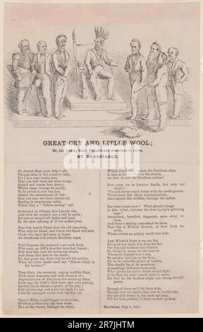 Great Cry und Little Wool 2. Juli 1861 Stockfoto