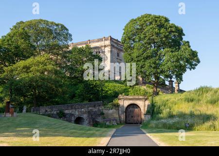 Sommertag in Nottingham Castle, Nottinghamshire England Großbritannien Stockfoto