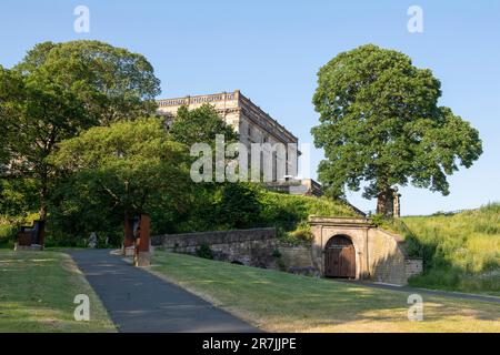 Sommertag in Nottingham Castle, Nottinghamshire England Großbritannien Stockfoto