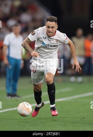 Budapest, Ungarn, 31. Mai 2023. Lucas Ocampos von Sevilla während des Spiels der UEFA Europa League in der Puskas Arena, Budapest. Der Bildausdruck sollte lauten: Jonathan Moscrop/Sportimage Stockfoto