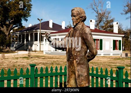 Ein Blick in Beauvoir, das Jefferson Davis Home & Presidential Library. Stockfoto