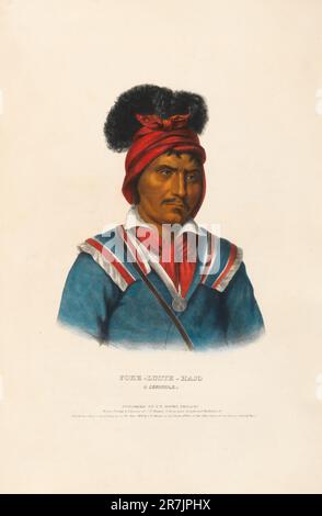 Foke-Luste-Hajo - Eine Seminole 1842 Stockfoto