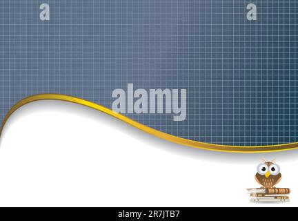 Hintergrund mit Eule Stock Vektor