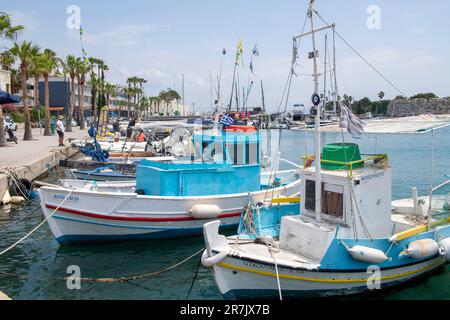 Der Hafen von Kos-Stadt auf der Insel Kos Griechenland Europa EU Stockfoto