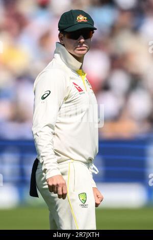 Birmingham, Großbritannien. 16. Juni 2023. Steven Smith of Australia während des LV= Insurance Ashes First Test Series Day 1 England vs Australia in Edgbaston, Birmingham, Vereinigtes Königreich, 16. Juni 2023 . (Foto: Craig Thomas/News Images/Sipa USA) Guthaben: SIPA USA/Alamy Live News Stockfoto