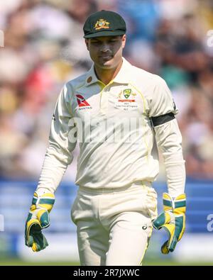 Birmingham, Großbritannien. 16. Juni 2023. Alex Carey aus Australien während des LV= Insurance Ashes First Test Series Day 1 England vs Australia in Edgbaston, Birmingham, Vereinigtes Königreich, 16. Juni 2023 . (Foto: Craig Thomas/News Images/Sipa USA) Guthaben: SIPA USA/Alamy Live News Stockfoto