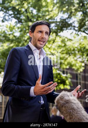 Den Haag, Niederlande. 16. Juni 2023. Wopke Hoekstra, Außenminister, im Binnenhof vor dem wöchentlichen Ministerrat. ANP SEM VAN DER WAL/Alamy Live News niederlande out - belgien out Stockfoto