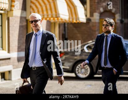 Den Haag, Niederlande. 16. Juni 2023. Marnix van Rij, Staatssekretärin für Steuern, im Vorfeld der wöchentlichen Tagung des Ministerrats im Binnenhof. ANP SEM VAN DER WAL/Alamy Live News niederlande out - belgien out Stockfoto