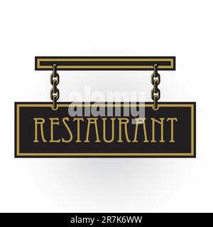 Restaurant-Zeichen Stock Vektor