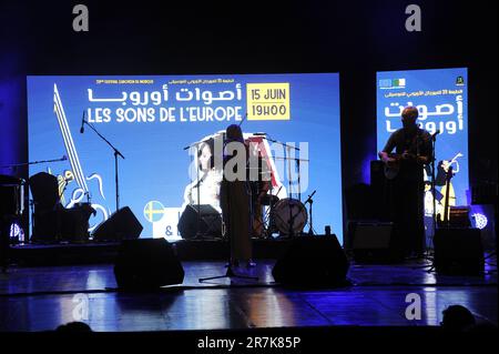 Algerien. 15. Juni 2023. Eröffnung der 23. Ausgabe des Europäischen Musikfestivals in Algerien unter dem Motto "Sons of Europe" im algerischen Nationaltheater (TNA) in Algier, Algerien am 15. Juni 2023 (Foto: Amine Chikhi/APP/NurPhoto)0 Kredit: NurPhoto SRL/Alamy Live News Stockfoto