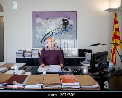 José Montilla (Iznájar, 1955) ist ein katalanischer Politiker und Exekutivorgan im Energiesektor. Er war der 128. Präsident der Generalitat de Catalunya. Stockfoto