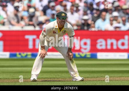 Birmingham, Großbritannien. 16. Juni 2023. David Warner aus Australien während des LV= Insurance Ashes First Test Series Day 1 England vs Australia in Edgbaston, Birmingham, Vereinigtes Königreich, 16. Juni 2023 . (Foto: Craig Thomas/News Images/Sipa USA) Guthaben: SIPA USA/Alamy Live News Stockfoto