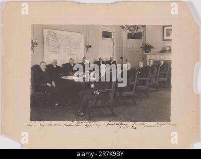 Calvin Coolidge und sein Kabinett Dezember 1924 Stockfoto