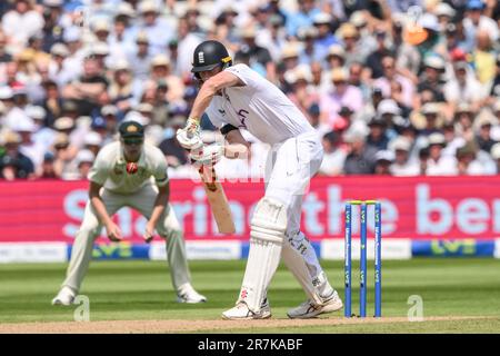 ZAK Crawley of England während des LV= Insurance Ashes First Test Series Day 1 England vs Australia at Edgbaston, Birmingham, Großbritannien, 16. Juni 2023 (Foto: Craig Thomas/News Images) Stockfoto