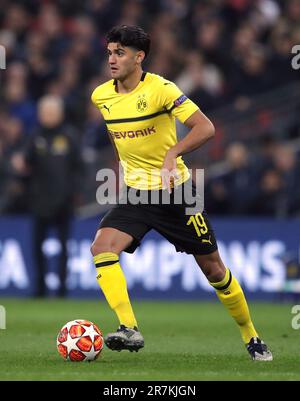 Aktenfoto von 13-02-2019 von Mahmoud Dahoud, der Brighton bekannt gegeben hat, von Borussia Dortmund unterzeichnet zu werden. Ausgabedatum: Freitag, 16. Juni 2023. Stockfoto