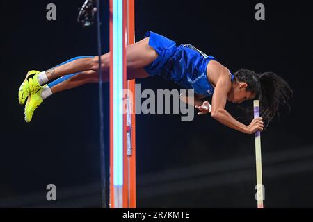Roberta Bruni (Italien). Mastgewölbe-Frauen. Europameisterschaft München 2022. Stockfoto