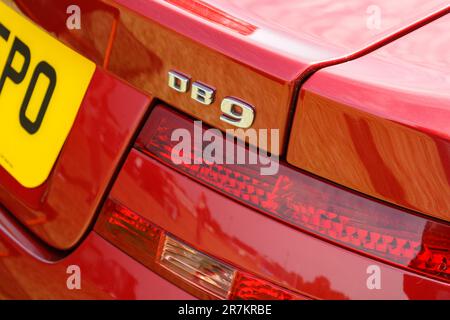 Aston Martin DB9. Manchester Classic & Performance Motor Show 2023. Stockfoto