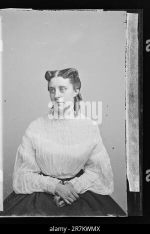 Nicht identifizierte Frau c. 1860-1870 Stockfoto