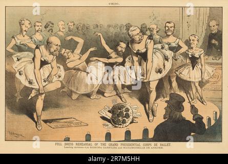 Generalprobe des Grand Presidential Corps de Ballet 1880 Stockfoto