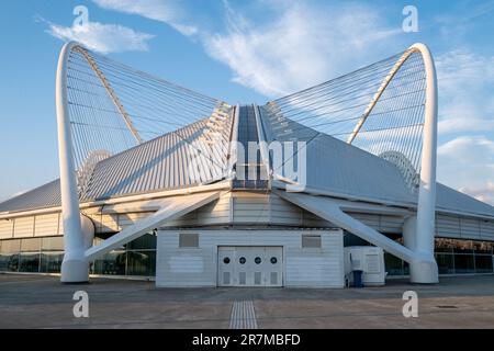 Griechenland, Athen auf 2023-01-17. Der große Olympiakomplex Spyrídon-Louis wurde speziell für die Spiele gebaut, einschließlich einer großen Struktur von Bögen in einem Stockfoto