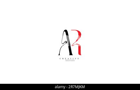 AR RA A R abstrakte Vektorlogo-Monogrammvorlage Stock Vektor