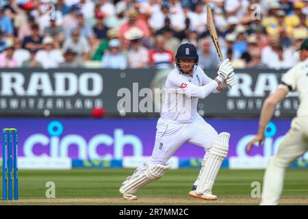 Birmingham, England. 16. Juni 2023. Englands Jonny Bairstow während des ersten Ashes-Tests in Edgbaston. Das Bild sollte lauten: Ben Whitley/Alamy Live News. Stockfoto