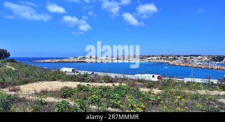 Bild vom Naturschutzgebiet Lampedusa Island. Sizilien, Italien Stockfoto