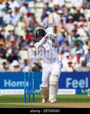 Birmingham, England. 16. Juni 2023. Englands Jonny Bairstow während des ersten Ashes-Tests in Edgbaston. Das Bild sollte lauten: Ben Whitley/Alamy Live News. Stockfoto